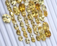 Citrine naturelle facettée, lot de pierres précieuses, cristal de guérison, citrine facettée, pierre précieuse pour la fabrication de bijoux, citrine de qualité supérieure