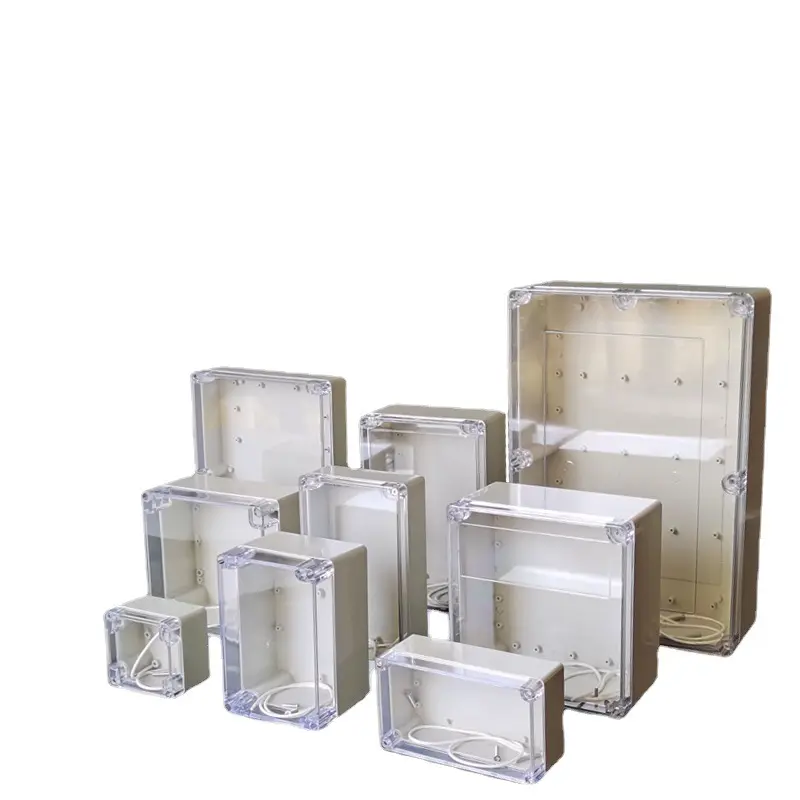 Waterproof Transparent cover ABS Plastic Enclosure Electronics Enclosure Electrical box Junction Box PCB enclosure