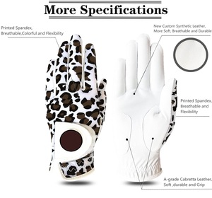 Guantes de Golf de cuero PU de alta calidad para jugadores profesionales 2025, guantes protectores de Palma transpirables suaves para golfistas, ciclistas, deportes al aire libre - Product Image 2