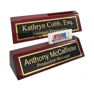 Office Aluminum Sign Holder Custom Carved Desk Name Plate - China Table  Stand Sign and Name Plate price