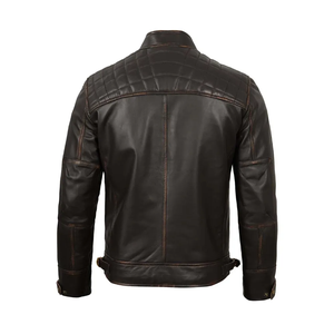 แจ็คเก็ตหนังแท้สำหรับผู้ชายและผู้หญิงแจ็คเก็ตไบเกอร์แจ็คเก็ตหนังสั่งทำ - Product Image 2