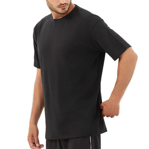 T-shirt d'été pour homme en coton et polyester, respirant, séchage rapide, léger, col rond, manches courtes, coupe ample - Product Image 3