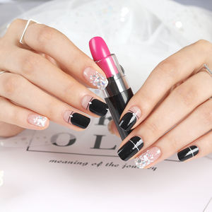 ShineB superventas tiras de uñas de gel 3D de alta calidad #45835 línea de holograma pegatinas de uñas de salón fácil decoración de moda hecha en Corea - Product Image 3