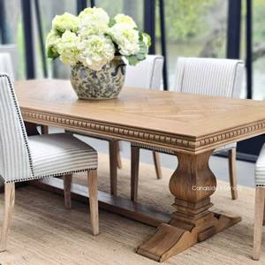 MESA DE COMEDOR REDONDA DE MADERA MACIZA PARA CAMPACTS Juego Nuevo diseño para uso doméstico o comercial para restaurante u hotel - Product Image 2