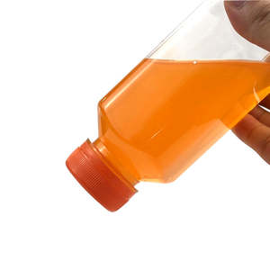 <b>For</b> Square PET Plastic Juice <b>Bottle</b> with Cap 250ml 8oz-Bulk Tamper Evident Lid Screen Printed <b>Smoothie</b> Water Beverage - Product Image 6