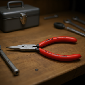 Alicates de ajuste para relés Knipex, negros, atramentizados, con cabezal pulido y mangos recubiertos de plástico - Product Image 3