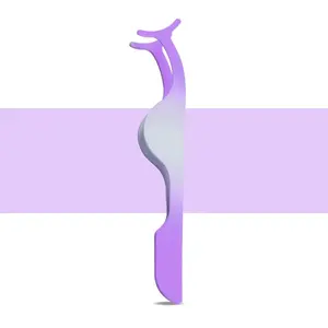 Applicateur d'extension de cils avec logo personnalisé pince à épiler en acier inoxydable avec pointe pointue en différentes couleurs pour outil de maquillage - Product Image 3