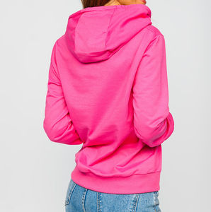 เสื้อสเวตเตอร์แขนยาวของผู้หญิงแห้งเร็วมีฮู้ดแบบสวมหัวมีสีและขนาดที่กำหนดเองโลโก้2025เสื้อคอกลมสีทึบพอดีตัว - Product Image 5