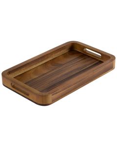 ถาดเสิร์ฟไม้สนทรงสี่เหลี่ยม ดีไซน์เรียบง่าย ถาดเสิร์ฟกาแฟ ถาดเสิร์ฟตกแต่งทรงสี่เหลี่ยมทันสมัย พร้อมหูจับ - Product Image 6