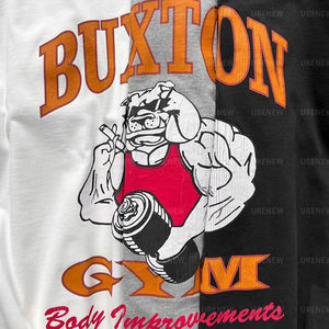 T-shirt vintage pour hommes avec logo bouffant personnalisé DTG WashMicrofiber Streetwear Graphic Tees Plus Size Clothing Solid Pattern - Product Image 6