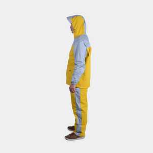 Chubasquero largo impermeable y transpirable a prueba de viento de estilo Simple XL amarillo para niños y niñas conjunto de chubasquero de navegación con logotipo para pesca - Product Image 6