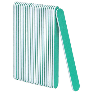 Lime à ongles double droite en acier inoxydable de qualité supérieure pour une mise en forme douce et sûre des ongles naturels faibles et cassants - Professionnelle et durable - Product Image 1