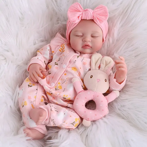 Muñecas <span class=keywords><strong>Reborn</strong></span> para Dormir Babeside, Nancy, 17 Pulgadas, Vinilo, Bebé, Niña Pequeña, Diseño de <span class=keywords><strong>Ojos</strong></span> <span class=keywords><strong>Cerrados</strong></span> - Product Image 5