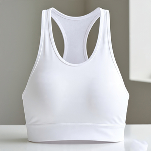 OEM Plus Size Racer-Back Bra Mujeres Gym Jogging Fitness Workout Crop Top Ladies Sportswear Running Bra Mujeres - Product Image 3