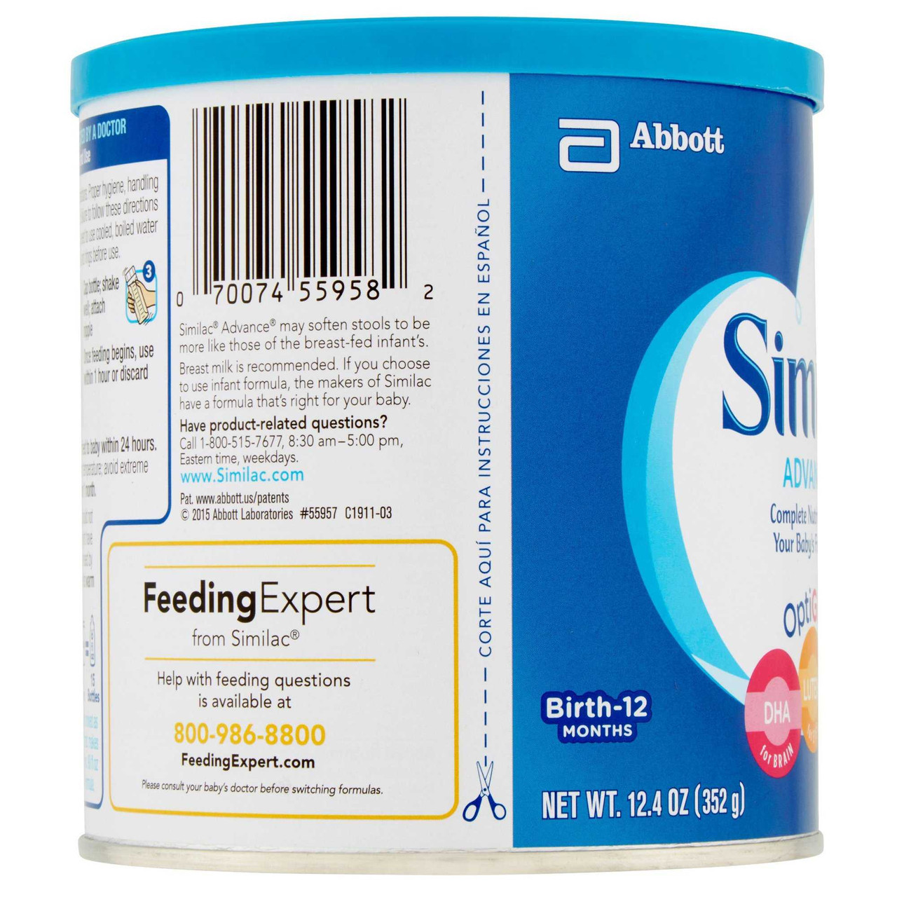 Similac Milk Powder Premium Infant Formula with Iron