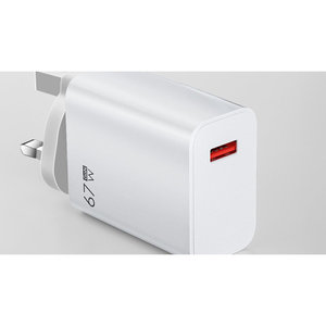 อะแดปเตอร์ชาร์จเร็ว USB 67W สำหรับ Xiaomi 14 13 12 11 10 Ultra Redmi Note 12T 13 Pro Turbo ตัวเรือนอะลูมิเนียมอัลลอยด์ พอร์ต Type-C หัวปลั๊กแบบ US รองรับอินพุต 0.5A - Product Image 3