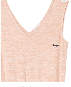 Combinaison en tricot sans manches pour femme, combinaison 48% Polyester 48% rayonne 4% Spandex, en Stock, importés, sans fermeture - Product Image 4