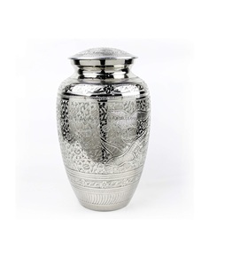Urnes de crémation en métal en aluminium pour les cendres et les restes mortels | Magnifiques urnes faites à la main pour humains et animaux de compagnie (Crayon Nickel Craft) - Product Image 5