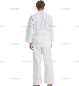 Uniformes de entrenamiento de Karate de algodón de alta calidad, ropa de artes marciales de Judo hecha a medida con logotipo bordado, servicio OEM disponible - Product Image 5
