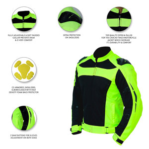 Veste de moto en maille pour hommes été automne veste d'équitation de moto Protection de course veste de Motocross imperméable - Product Image 4