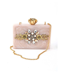 Superior Quality Golden Handle <b>Resin</b> Hand Clutch <b>Gift</b> From India Supplier <b>Resin</b> Crafts - Product Image 1