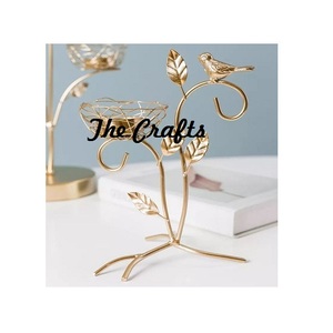 Porte-bougie en métal couleur or pour la maison et les accessoires de décoration de mariage, best-seller, porte-bougie décoratif - Product Image 1