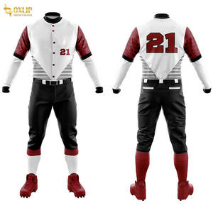 ชุดเบสบอลสำหรับเยาวชนชุดออกกำลังกายระบายอากาศได้พิมพ์โลโก้ตามสั่งกางเกงผ้าเจอร์ซี่น้ำหนักเบาในขนาดเยาวชน - Product Image 5