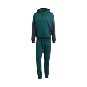 ชุดวอร์มผู้ชายลายพิมพ์ดีไซน์ล่าสุดสำหรับฤดูหนาว เสื้อแขนสั้นแบบสวม สไตล์สตรีทแวร์ ดีไซน์ 2 in 1 แบบมีฮู้ด เอวยางยืด เหมาะสำหรับวิ่ง - Product Image 1