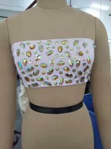 Robe sexy personnalisée pour la sortie à la plage, ensemble de bikini perlé de couleur mer, prêt à porter, sexy, nouveau design - Product Image 5