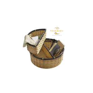 Cesta Organizadora de Bambú Natural Ecológica, Hecha a Mano, Multifuncional, Capacidad de 6-10L, para Decoración Moderna del Hogar - Product Image 1