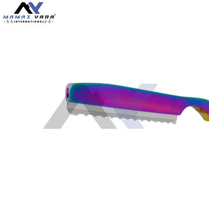 Rasoir de coiffure professionnel en acier inoxydable de qualité supérieure pour la texturation, l'amincissement et la coupe - Finition arc-en-ciel multicolore - Product Image 3