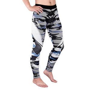 Nouvelle arrivée de pantalons de yoga personnalisés collants de gymnastique souples leggings à poches pour hommes - Product Image 3