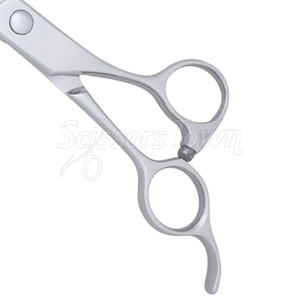 กรรไกรซอยบางสำหรับร้านทำผมทำโลโก้ตามสั่งพร้อมใบมีดเหล็กประสิทธิภาพสูงสำหรับตกแต่งผมแบบนุ่มและเป็นธรรมชาติ - Product Image 5