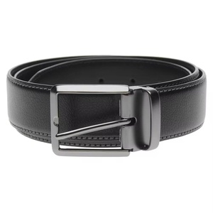 Cinturones de Cuero con Hebilla de Acero de Nuevo Diseño, Cinturones de Hombre de Lujo Personalizados al por Mayor, Cinturones de Cuero Genuino Vintage para Hombre - Product Image 1