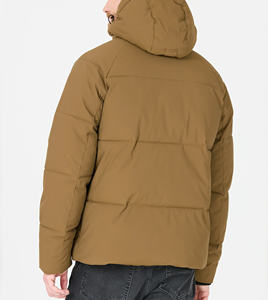 Chaqueta Acolchada de Lujo, Chaqueta de Burbujas Negra, Abrigo de Invierno Cálido con Capucha, Impermeable, Cortavientos, Ropa de Moda para Hombre, Venta al por Mayor - Product Image 2