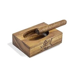 Cenicero de madera hecho a mano con elegante forma personalizable de estilo clásico - Product Image 5
