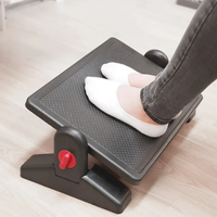 Repose-pieds ergonomiques avec réglage de la hauteur et Angles verrouillés d'inclinaison réglables repose-pieds de bureau avec Surface de Massage pour la maison, O