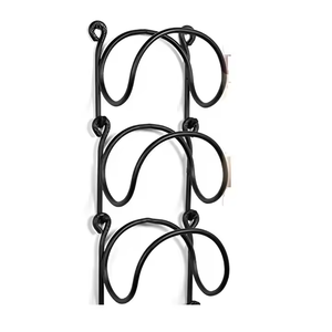 Casier à vin en métal pour la maison et les restaurants Barware Porte-bouteilles de vin Porte-ustensiles Couleur noire Taille personnalisée par décor impex - Product Image 4