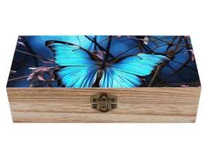 Boîte en bois de mangue d'acacia et de pin de luxe artisanale Chic Chipset Panneaux muraux de l'artisanat Emporium Wood Crafts & Boxes - Product Image 4