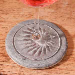 Ensemble de dessous-de-verre en marbre artisanal élégant, pierre naturelle, décoration d'intérieur - Product Image 3