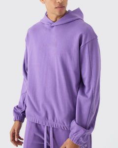 เสื้อฮู้ดดี้ผู้ชายสไตล์วินเทจ ผ้าฝ้ายเนื้อหนา ทรงโอเวอร์ไซส์ ระบายอากาศได้ดี ผสมโพลีเอสเตอร์ เหมาะสำหรับฤดูใบไม้ร่วง - Product Image 3