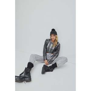 Top de punto Charcoal Sparkle - Product Image 4