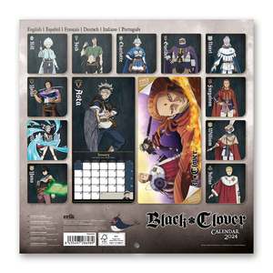 Calendario de pared de diseño moderno Black Clover 2024 - Product Image 2