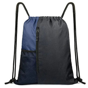 Nouvelle conception personnalisée impression promotionnelle en plein air décontracté Gym Sport imperméable polyester cordon sac à dos sac livraison directe - Product Image 1