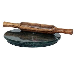 Planche en marbre pour rouler les chapatis Bonne conception Marbre Taille personnalisée Planche à rouler en marbre ronde et épingle - Product Image 6