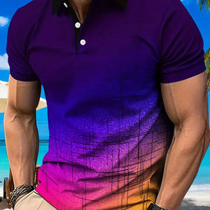 เสื้อโปโลแบบกำหนดเอง ขายส่ง ผู้ผลิต OEM ผู้จัดจำหน่าย เสื้อผ้าบุรุษแบบซับลิเมชั่น - Product Image 3