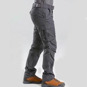 2024 personnalisé hommes Baggy Cargo pantalon haute qualité en plein air Streetwear couleurs unies tricoté velours côtelé léger taille élastique - Product Image 2