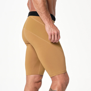 Shorts pour hommes en coton et polyester, shorts de jogging pour hommes, shorts de sport fitness, taille élastique, coton uni, shorts de gym pour hommes - Product Image 6