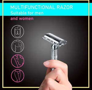 Offre Spéciale ANAAIF Rasoir en métal de conception supérieure Rasoirs de sécurité classiques à double tranchant de haute qualité - Product Image 2