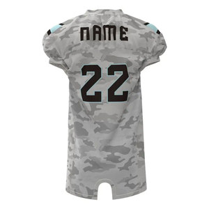 Maillot de football américain personnalisé YOUSAF VIEW pour homme, imprimé camouflage, manches courtes, ensemble pantalon uniforme anti-humidité, taille adulte - Product Image 5